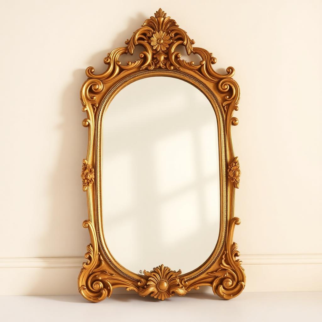 Antique Gilded Mirror